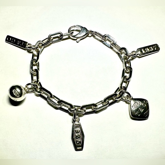 Tiffany & Co. “1837” Silver Charm Chain Bracelet, 7.5”